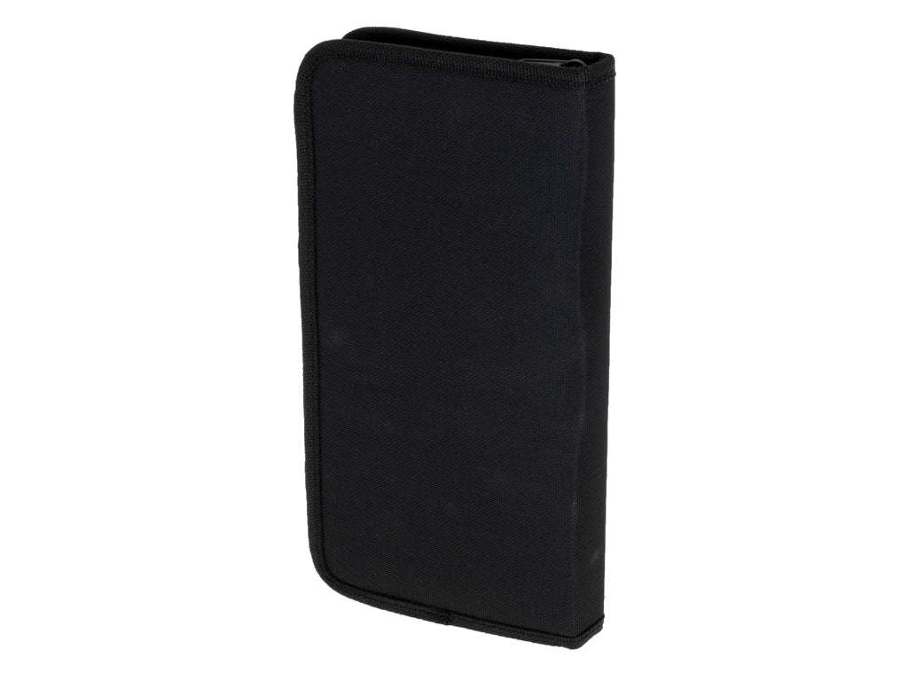 Set 15 pensule pentru pictat de diferite dimensiuni, Zola, cu husa pentru depozitare, neagra, 27x14x3 cm Set 15 pensule pentru pictat de diferite dimensiuni, Zola, cu husa pentru depozitare, neagra, 27x14x3 cm